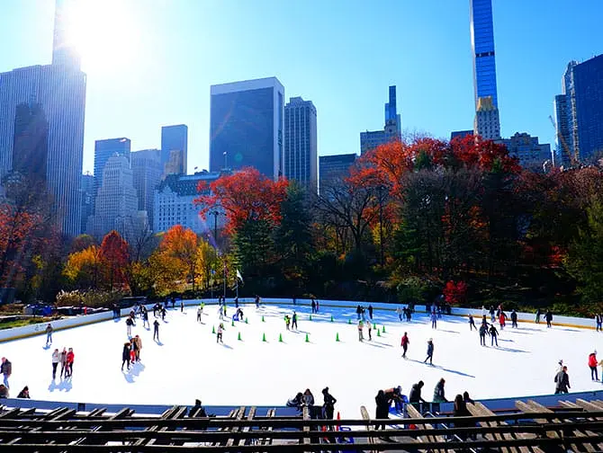 Skating in New York - Central Park