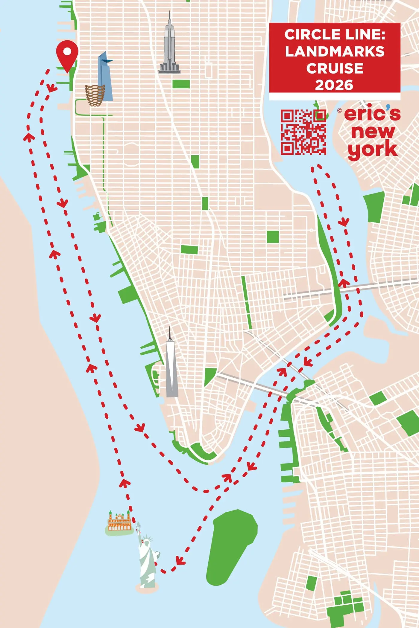 Circle Line Landmarks Cruise - Route