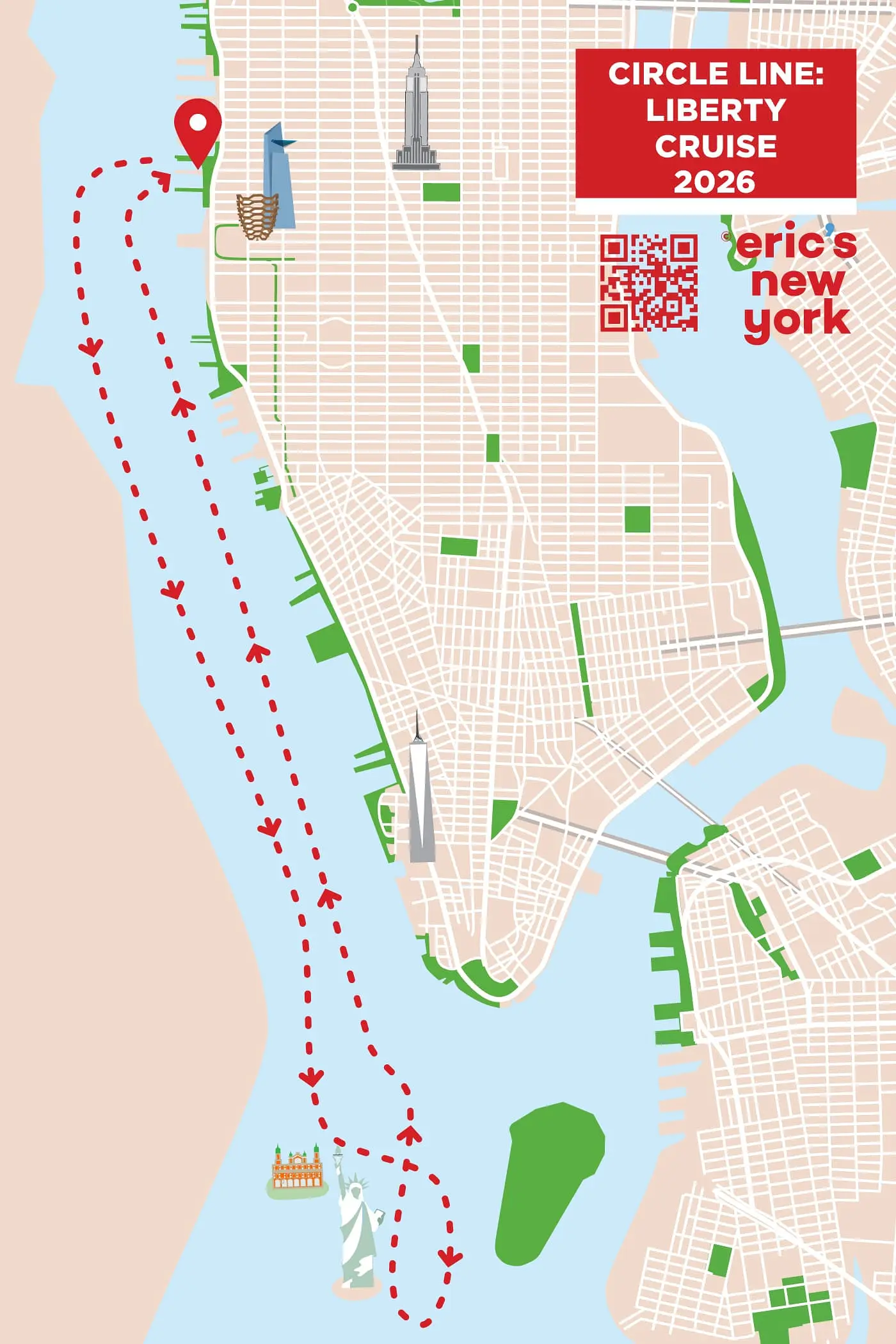 Circle Line Liberty Cruise - Route