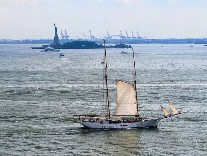 Clipper City Tall Ship New York Sailing Cruise - Statue of Liberty