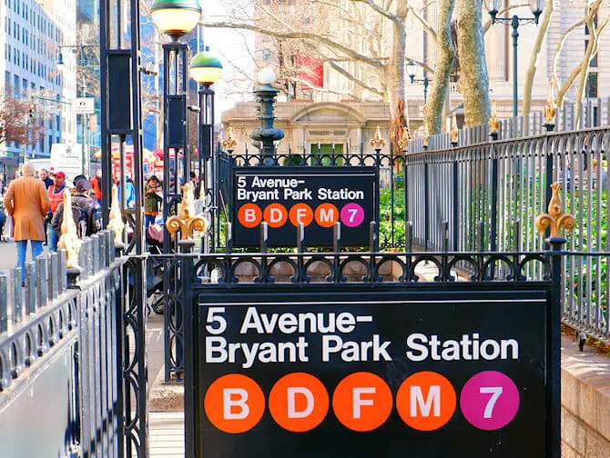 New York Subway - Entrance Subway Stations New York