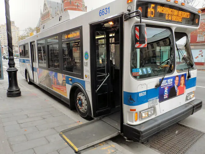 Travelling to New York with a disability - Bus
