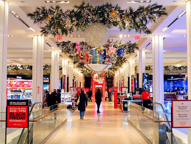 Macy's in New York - Christmas Decoration