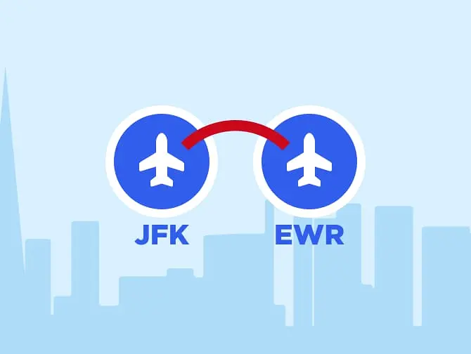 Transfer From JFK to Newark or Newark to JFK