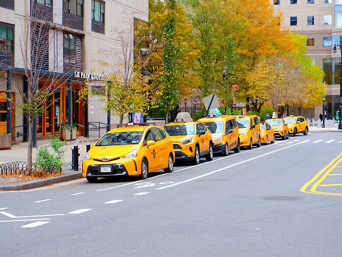 New York Taxis - Yellow cabs on the streets of New York