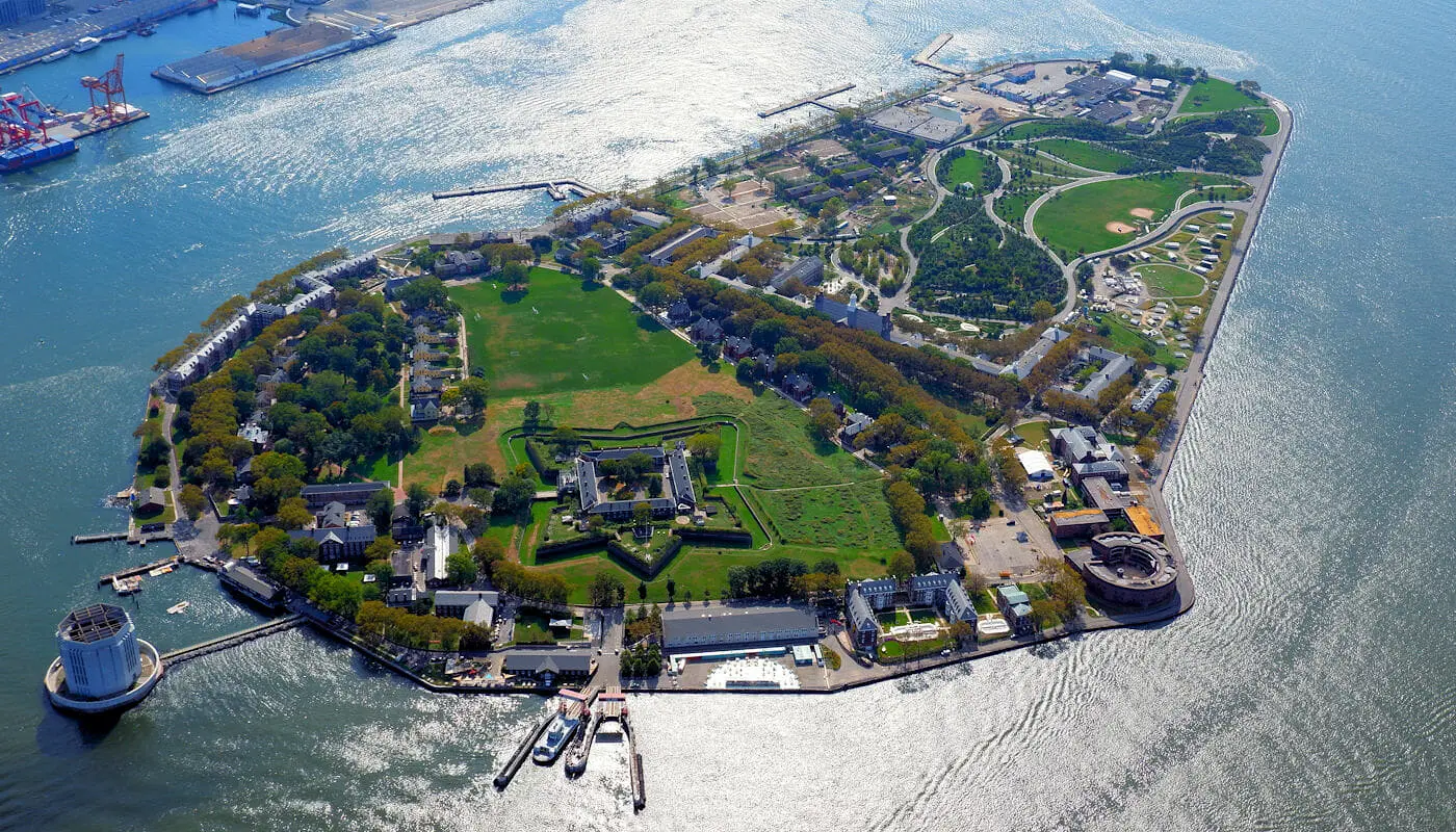 Things to do and see on Governors Island - Aerial View