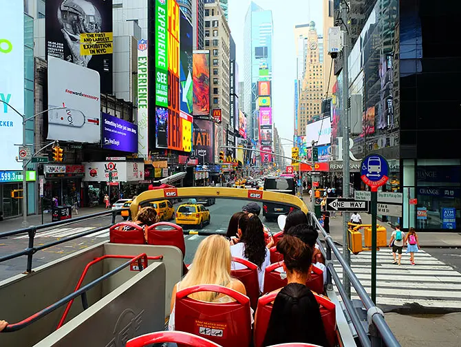 Big Bus in New York - View