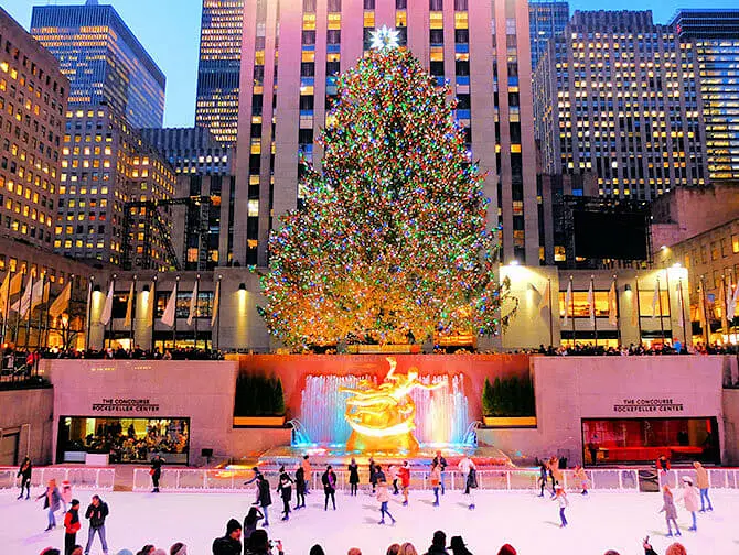 Rockefeller Center in New York - Ice rink