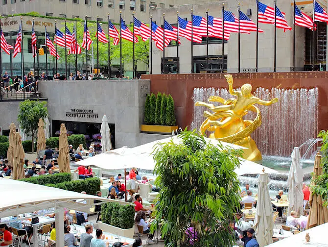 Rockefeller Center in New York - Terrace