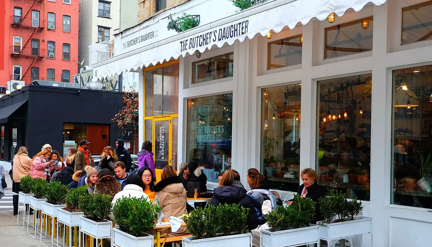 Vegetarian Restaurants in New York - The Butcher's Daughter Terrace