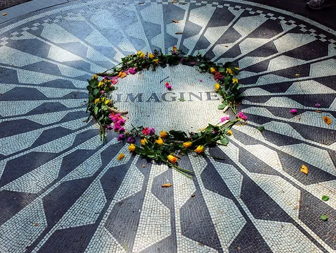 Central Park Movie Sites Walking Tour - strawberry fields 