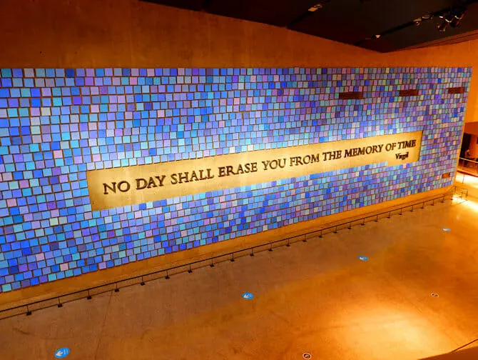 9/11 Museum Tickets - Memorial Wall 