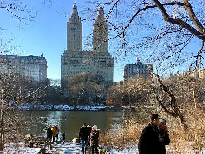 New Year's Day in NYC - Ice Skating in Central Park