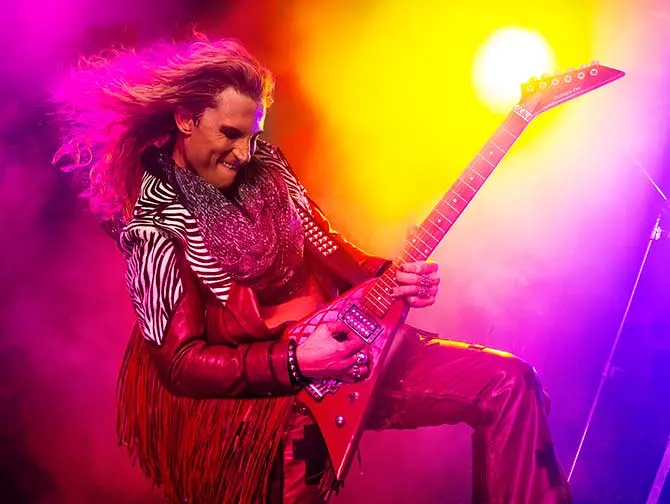 Rock of Ages the Musical in New York Tickets   Stacee Guitar
