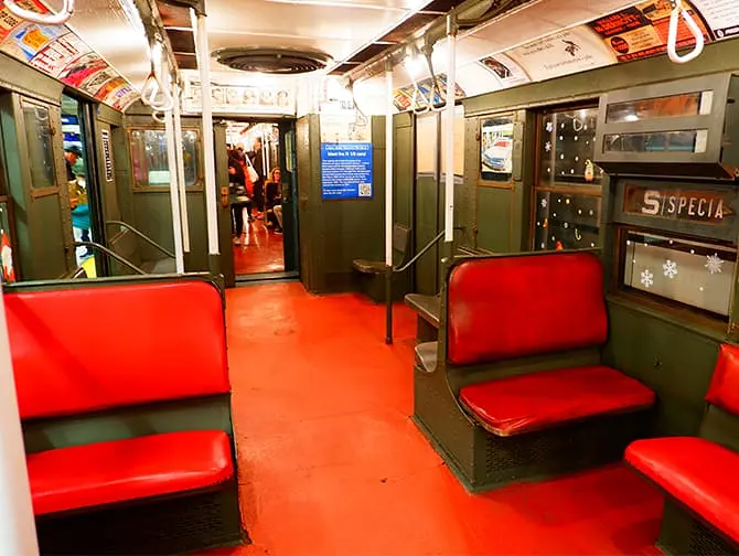 Vintage Trains in New York - Interior of Train