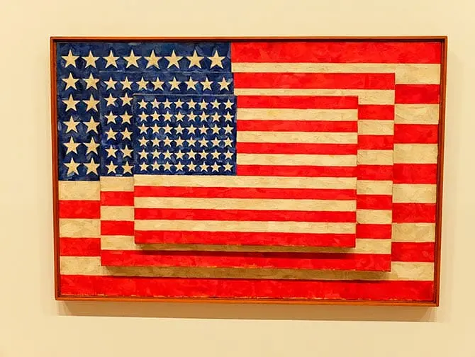 Whitney Museum in New York - Jasper Johns Flag