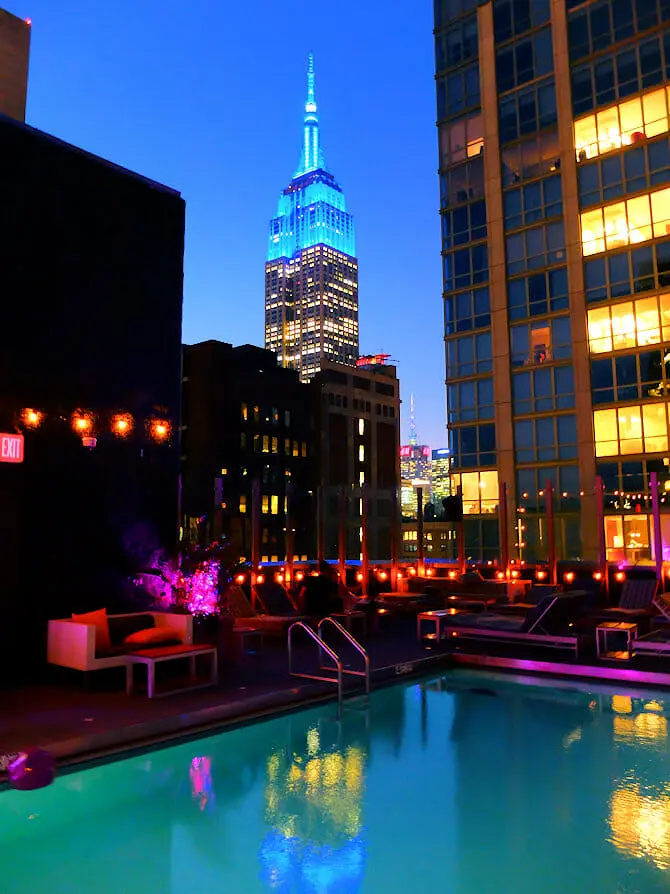 Swimming in New York - Royalton Hotel