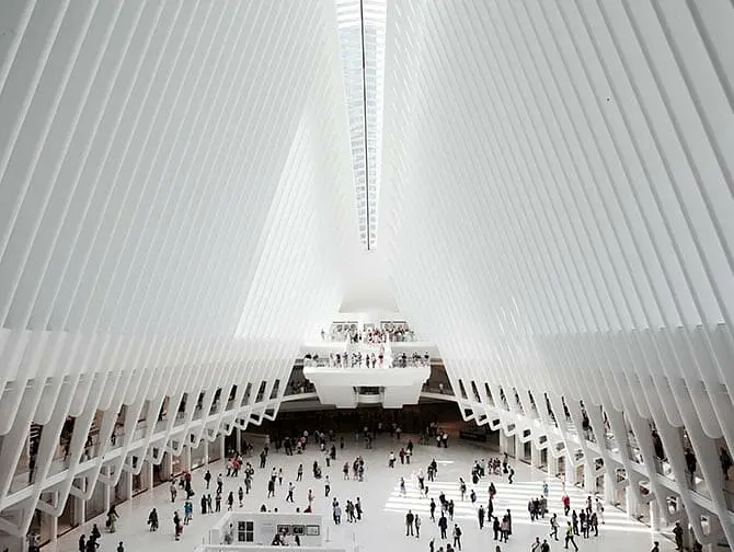 Westfield World Trade Center Shopping Mall in New York - Architecture