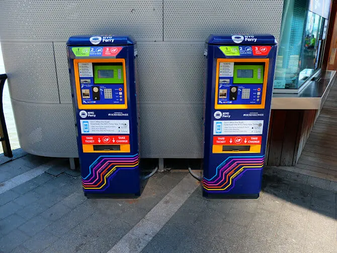 NYC Ferry in New York - Ticket Machines