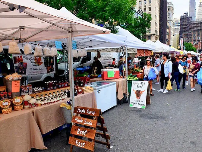 Eco friendly New York trip Union Square Greenmarket
