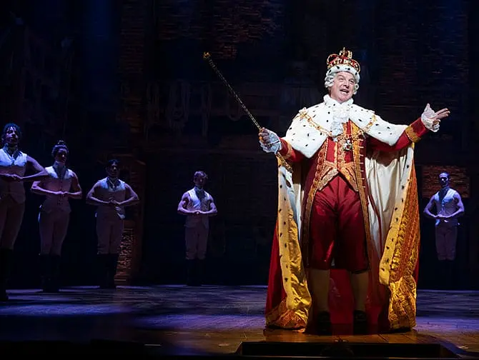 Hamilton on Broadway Tickets - The King