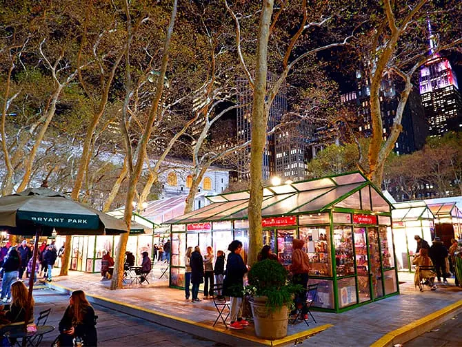 Christmas Markets in New York - Bryant Park Market