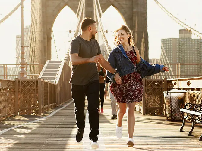 Photoshoot in New York Brooklyn Bridge photos