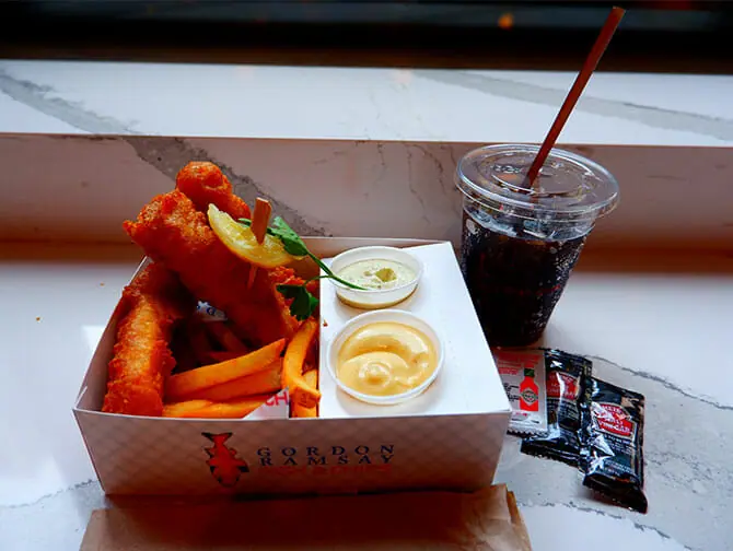 The Best Fish and Chips in New York - Gordon Ramsay Fish and Chips Food