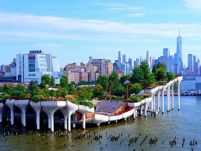 Hudson River Park in New York - Pier 57 view