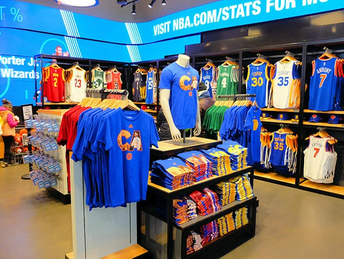 Sports Stores in New York - NBA Store inside