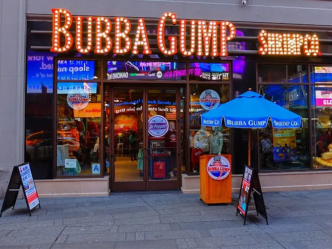 Theme Restaurants in New York - Bubba Gump