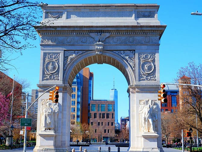 Bike Tours in New York - Washington Square Park