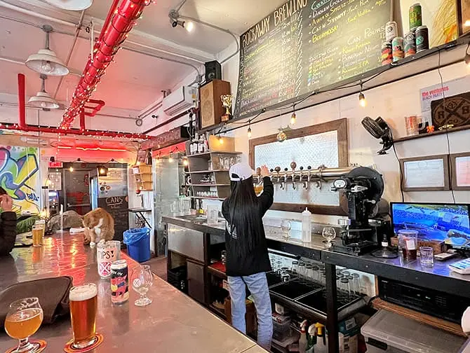 Breweries in New York - Rockaway Brewing Company Inside