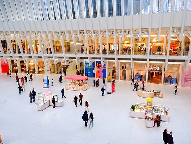 Oculus in New York - Westfield World Trade Center Mall