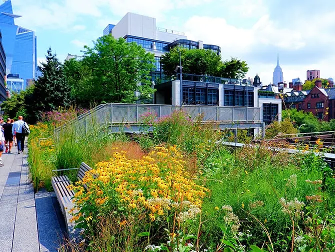 High Line Park in New York - Views
