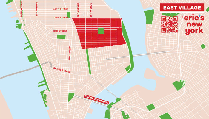 East Village in New York - Free Map