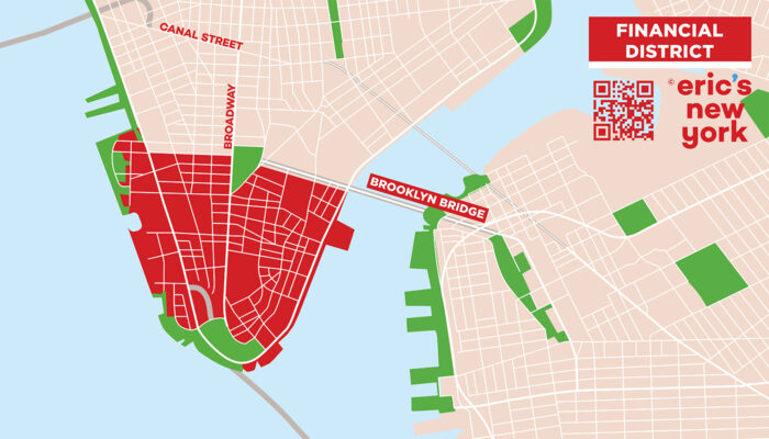 Financial District in New York - Free Map