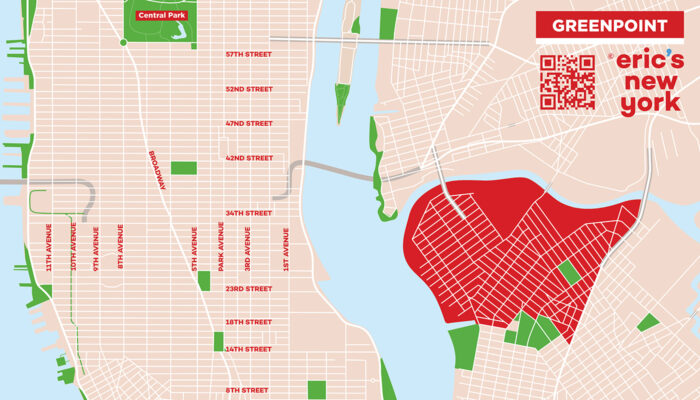 Greenpoint in New York - Free Map
