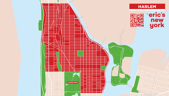 Harlem in New York - Free Map