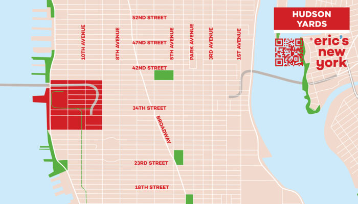Hudson Yards in New York - Free Map