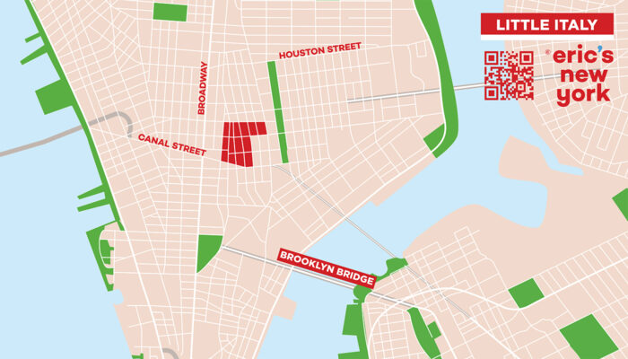 Little Italy in New York - Free Map