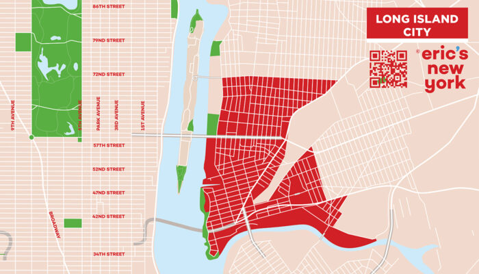 Long Island City in New York - Free Map