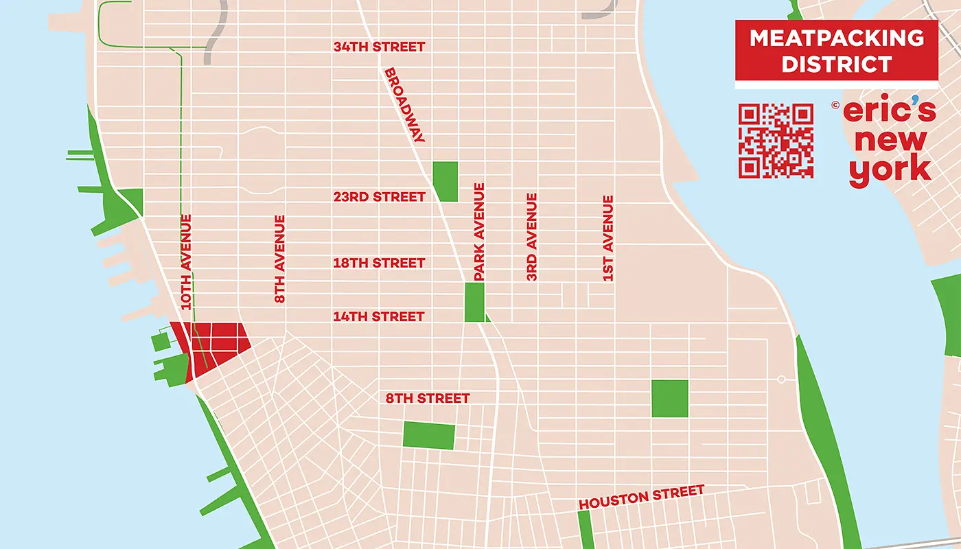 Meatpacking District in New York - Free Map