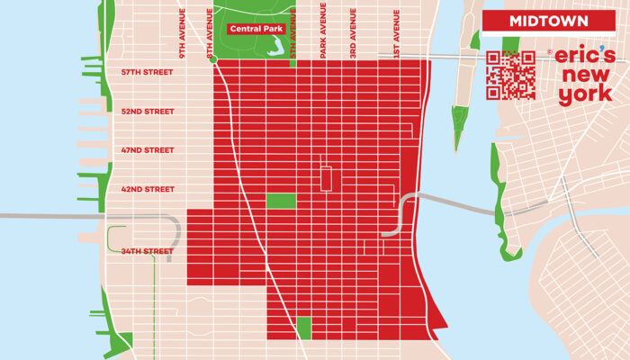 Midtown in New York - Free Map