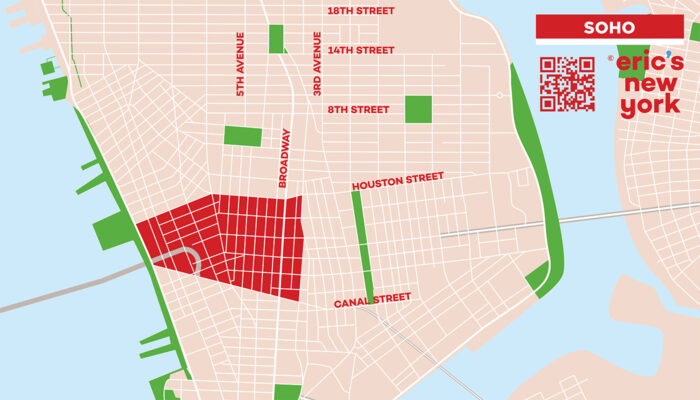 SoHo in New York - Free Map