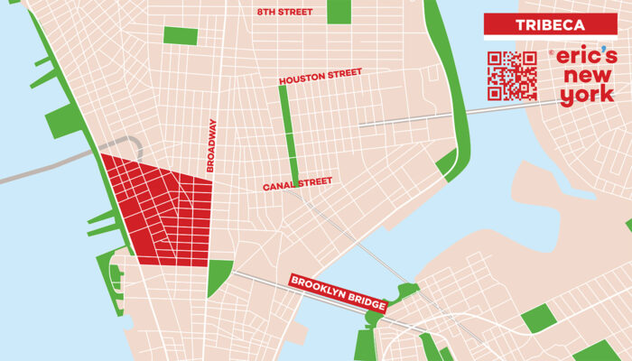 TriBeCa in New York - Free Map