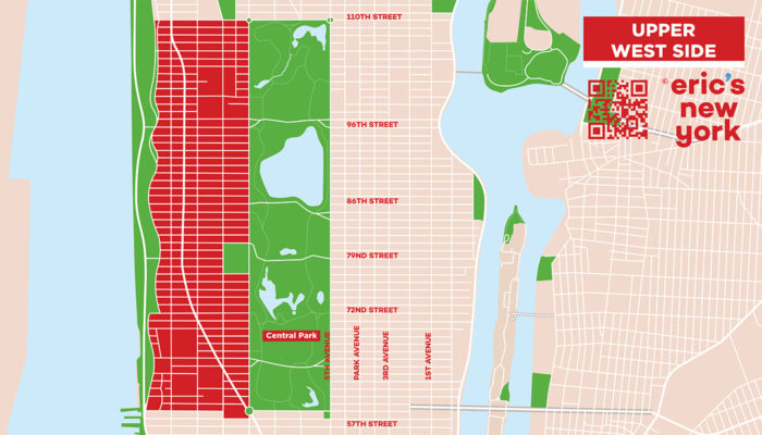 Upper West Side in New York - Free Map