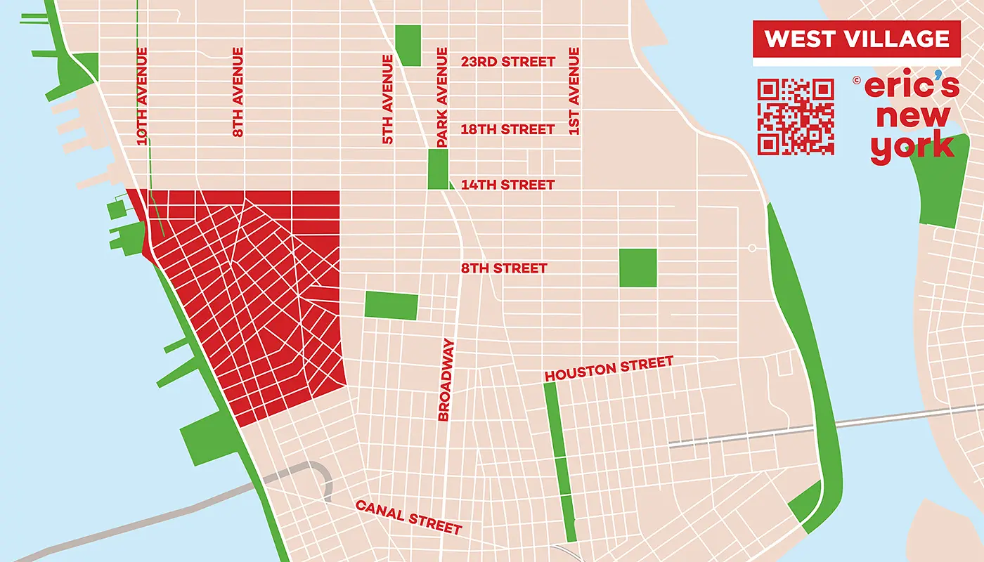 West Village in New York - Free Map