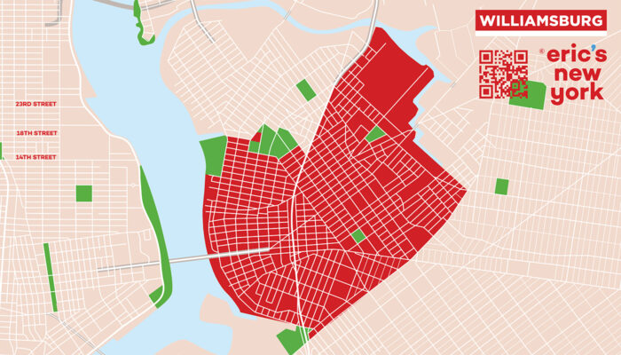Williamsburg in New York - Free Map