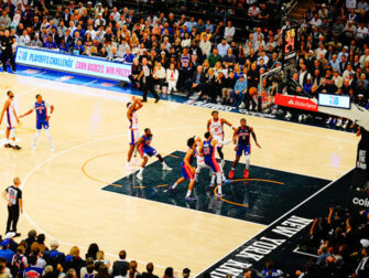 New York Knicks Tickets - Players on field